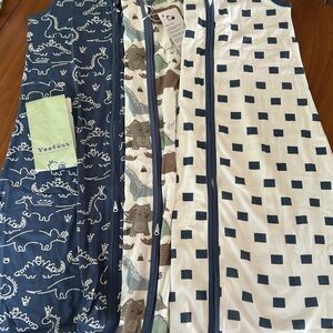 JOOFOSS Blue and White Dinosaur Baby Sleeping Bags 18-24 months